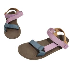 Teva Original Universal Sandals Desert Multi Pink Blue Beige Womens 7 1003987